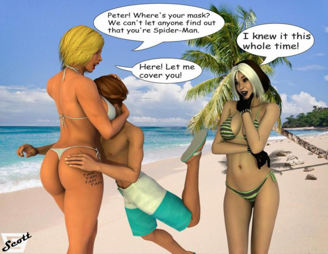 ernest scott+imfamouseanna marie+kara zor-l+karen starr+peter parker+power girl+rogue (x-men)+spider-manb6ba6e3093192a130ac0675ccdcf1362