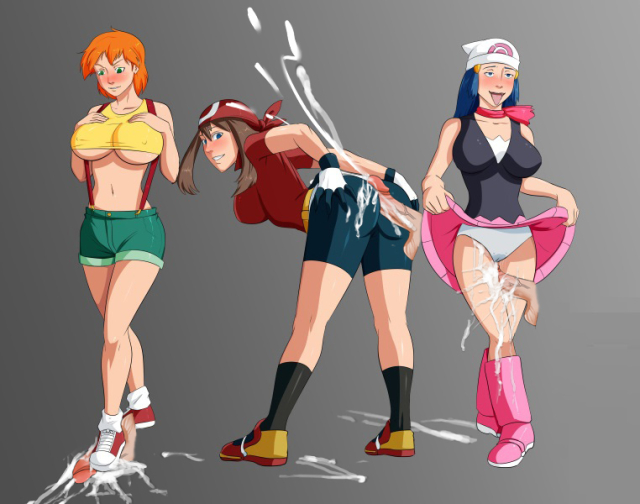 dawn (pokemon)+may (pokemon)+misty (pokemon)