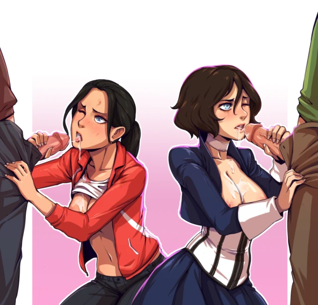 elizabeth+elizabeth (bioshock infinite)+zoey (left 4 dead)