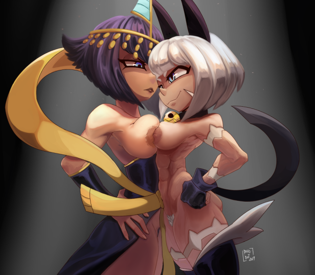 eliza (skullgirls)+ms. fortune (skullgirls)