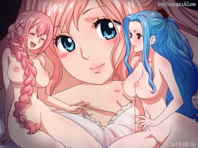 nefertari vivi+rebecca (one piece)+shirahoshi