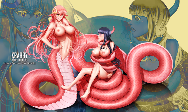 hyuuga hinata+miia (monster musume)