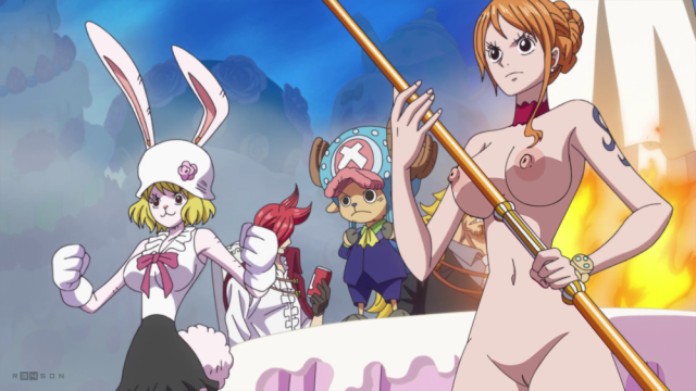 carrot (one piece)+nami (one piece)+tony tony chopper+vinsmoke ichiji+vinsmoke judge