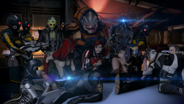 commander shepard+edi+femshep+geth+illusive man+kai leng+kasumi goto+krogan+legion+quarian+tali'zorah nar rayya