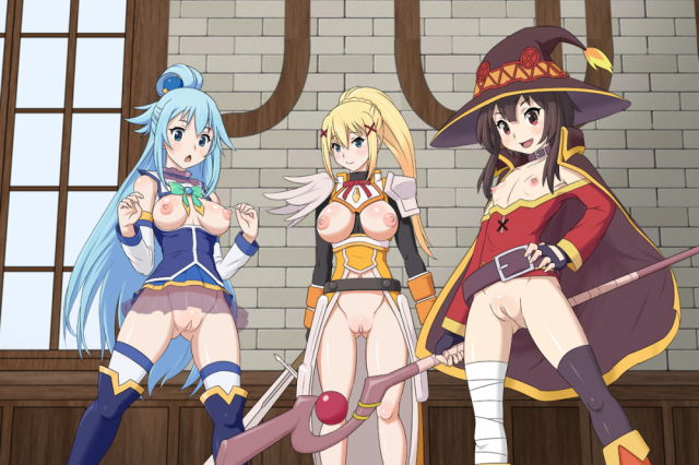 aqua (konosuba)+darkness (konosuba)+megumin