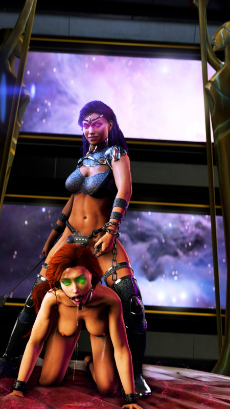 blackfire+koriand'r+starfire