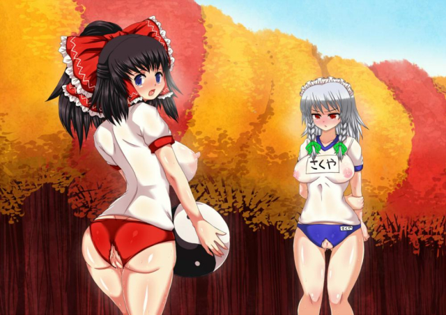 hakurei reimu+izayoi sakuya