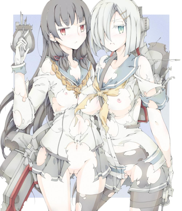 hamakaze (kancolle)+isokaze (kancolle)