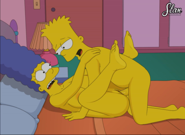 bart simpson+marge simpson